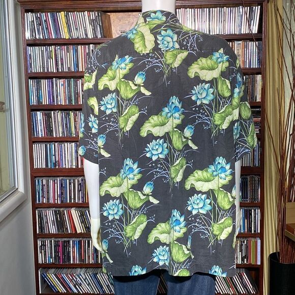 Tommy Bahama IslandZone® Camp Hawaiian 70% Silk Casual Summer Short Sleeve Shirt - Picture 5 of 15